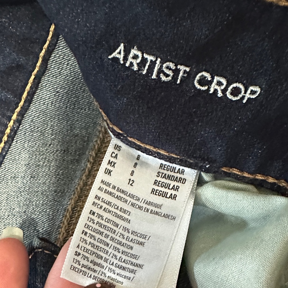American Eagle Dark Blue Straight Leg Jeans - Picture 3 of 6